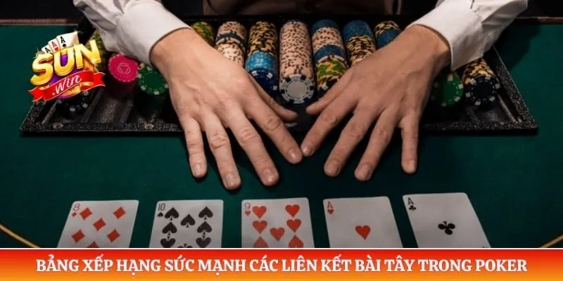 Poker Sunwin - Đẳng Cấp Sát Phạt Khiến Cao Thủ Khiếp Sợ Bảng xếp hạng sức mạnh các liên kết bài tây trong poker