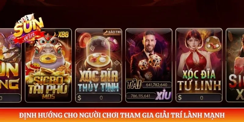 Chơi có trách nhiệm Sunwin Định hướng cho người chơi tham gia giải trí lành mạnh