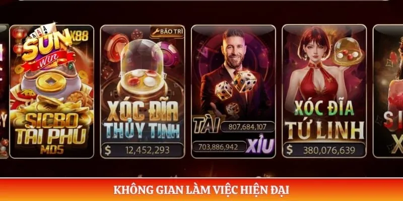 Sunwin sở hữu không gian làm việc hiện đại 