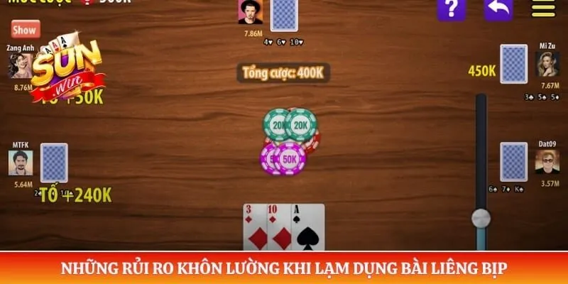 Bài Liêng Bịp Là Gì? Cùng Sunwin Vạch Trần Chiêu Trò Dễ Dàng Những rủi ro khôn lường khi lạm dụng bài liêng bịp