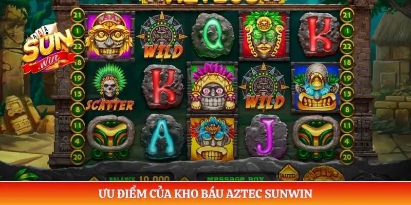Kho Báu Aztec Sunwin – Trải Nghiệm Game Slot Chủ Đề Aztec Ưu điểm của kho báu Aztec Sunwin