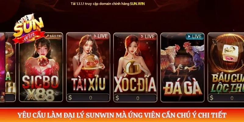 Đại lý Sunwin Yêu cầu làm đại lý Sunwin mà ứng viên cần chú ý chi tiết